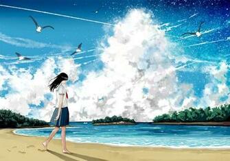Anime Sea Wallpaper Top Background