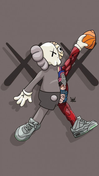 Kaws Figure Loveeeeeeeeeeeeeeee In Wallpaper