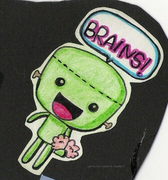 Zombies Brains Little Zombie Cute