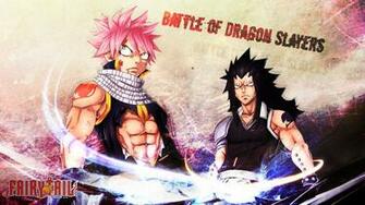Dragon Slayer Gajeel Redfox And Natsu Dragneel