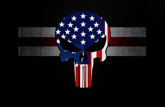 American Flag Punisher Skull Wallpaper