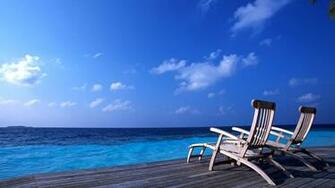Beach Chair Wallpaper Background HD Desktop