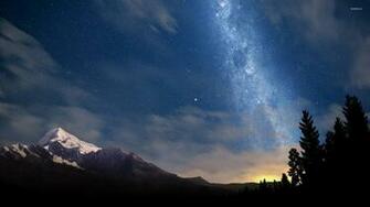Starry Night Sky Wallpaper Nature