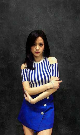 Jisoo Blackpink Cute Blue Wallpaper HD Kpopedia