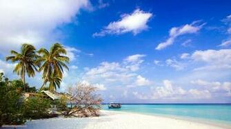 Aruba Beachfront Scene Desktop Wallpaper At