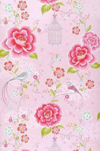 Wallpaper Amina Rose Strawberry Red Yellow Green White