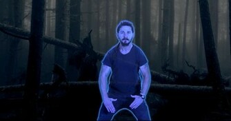 Shia Labeouf A Green Screen And Rant Produce Internet Mashup