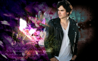 Wallpaper Movies Tv Damon Salvatore Vampire Diaries Fan Art