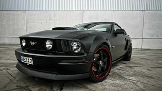 Mustang Gt Black HD Desktop Wallpaper