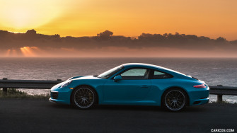Porsche Carrera S Color Miami Blue Us Spec Side