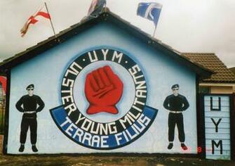 Ulster Young Militants Mural Lower Shankill Belfast Militant