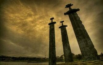 Viking Swords At Stavanger Monument Norway