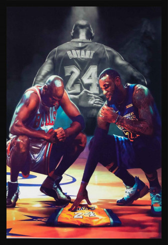 Kobe Bryant Michael Jordan Lebron James Poster Posterboy
