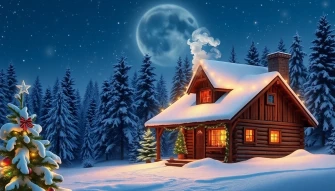 Christmas Snow Scenes Wallpaper