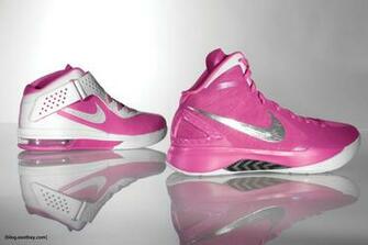 Top Nike Hyperdunk Basketball Shoes Pink Wallpaper