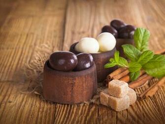Chocolate Sugar Cinnamon Mint Wallpaper HD Desktop