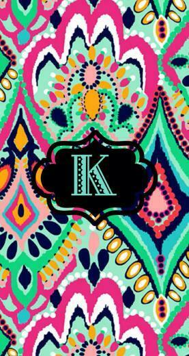 Monogram Wallpaper By Kyla R Lilypulitzer More iPhone