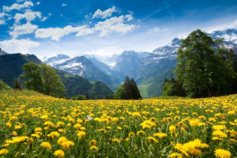 Summer Mountain Clouds Landscape Wallpaper HD