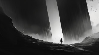 Dark Monolith Landscape HD Aesthetic Wallpaper By Robokoboto