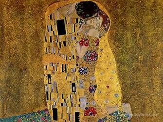 The Kiss Gustav Klimt Wallpaper