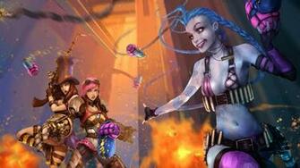 Jinx Vi Caitlyn Piltover 1a Wallpaper HD