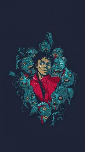 Michael Jackson Zombies iPhone Wallpaper