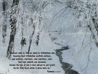 Winter Wallpaper With Bible Verses