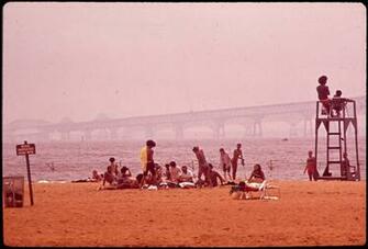 Chesapeake Bay Bridges In Background Nara Tif Wikimedia