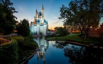 Park Disneyland Building Beautiful Grass Desktop Wallpaper