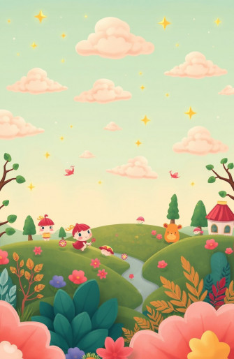 Aesthetic Cartoon Image Wallpaper