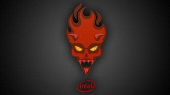 4k Intel Devil S Canyon Background Red