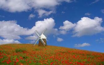 Windmill Wallpaper Stock Photos
