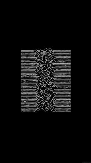 Joy Division Unknown Pleasures Art Minimal iPhone Wallpaper