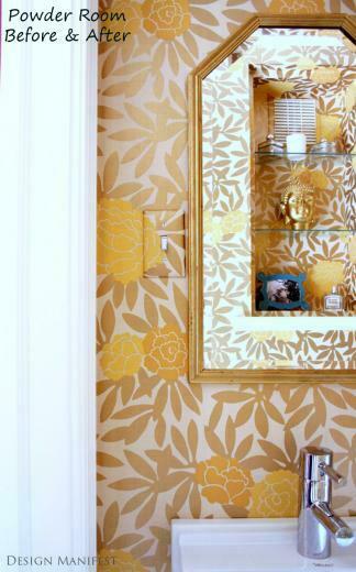 Dm Project Powder Room Before And After Design Manifestdesign