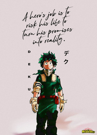 Anime Hero Academia Deku Poster Picture Metal Print Paint By