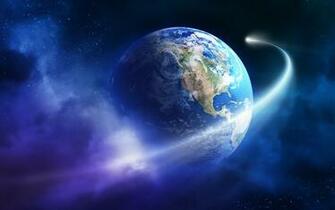 Planet Earth Asteroid HD Wallpaper