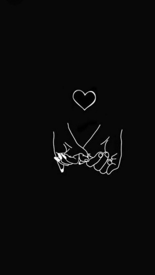 Black Wallpaper Holding Hands