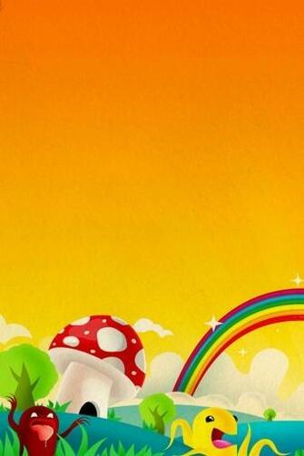 Indeed Poop Rainbow iPhone HD Wallpaper