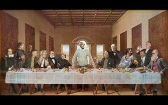 Last Supper Scientists Physics Wallpaper