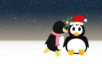Penguin Holiday Wallpaper HD Background