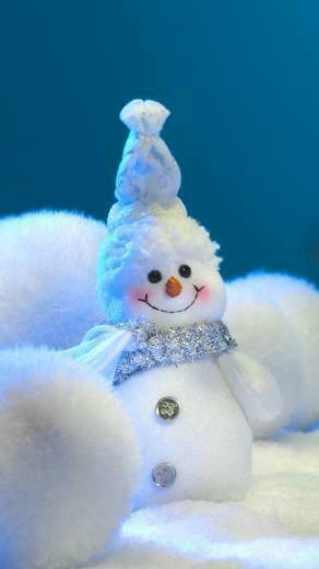 iPhone Wallpaper Christmas Light Snow Man
