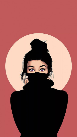 Phone Girl Wallpaper