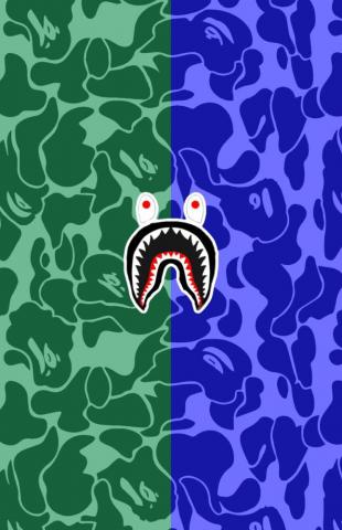 Bape Wallpaper Shark Art