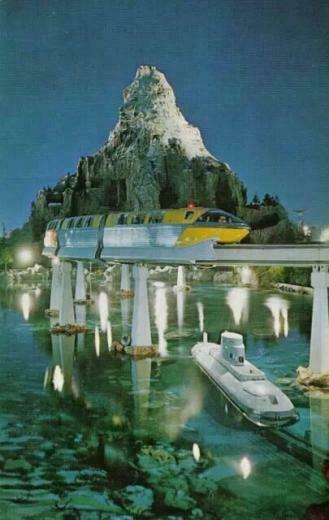 Disneyland At Night Vintage And Modern Disney