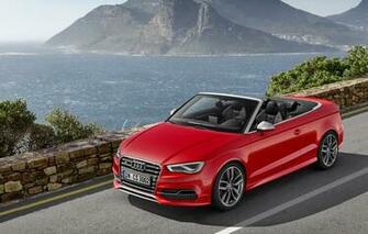Audi S3 Cabriolet Red Sport Car Wallpaper HD