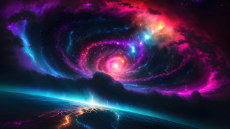 Digital Stars Space Galaxy 4k Ultra HD Wallpaper