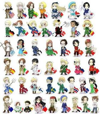 Hetalia Chibi Nations By Sego Chan