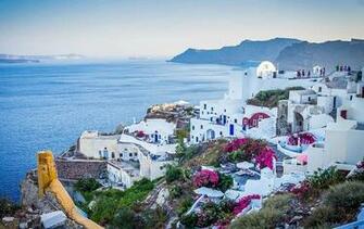 HD Wallpaper Santorini Greece Oia Sunset Island Sea Tourism