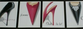 Shoes High Heels Wallpaper Border Pul Lb8473b