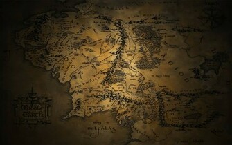 Middle Earth Map Wallpaper